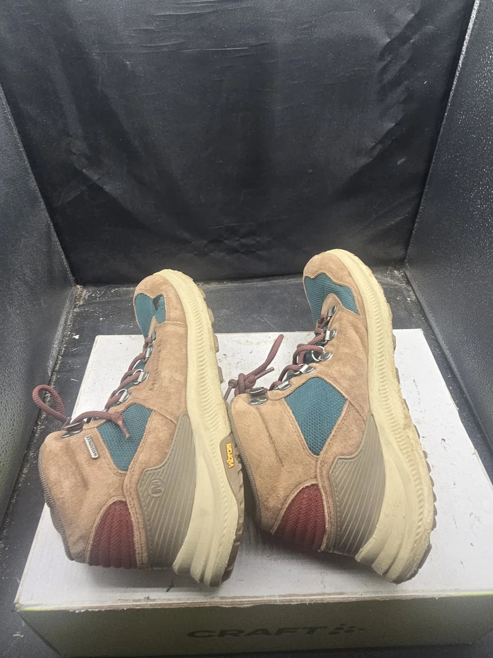 Merrell Teal and Brown Trail Boots